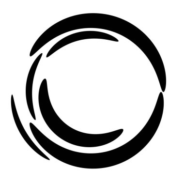 Soyut dairesel, ışıyan tasarım elemanı vektörü - stok vektör illüstrasyonu, kırpma sanatı grafikleri