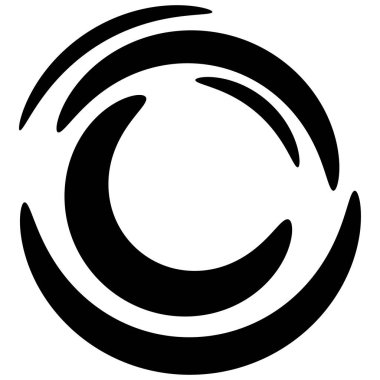 Soyut dairesel, ışıyan tasarım elemanı vektörü - stok vektör illüstrasyonu, kırpma sanatı grafikleri