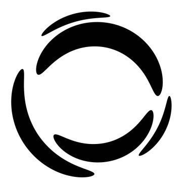 Soyut dairesel, ışıyan tasarım elemanı vektörü - stok vektör illüstrasyonu, kırpma sanatı grafikleri