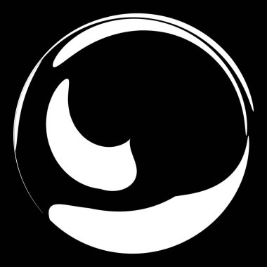 Soyut dairesel, ışıyan tasarım elemanı vektörü - stok vektör illüstrasyonu, kırpma sanatı grafikleri