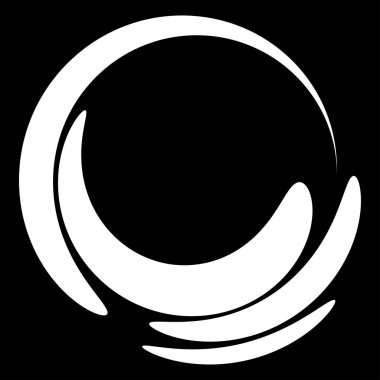 Soyut dairesel, ışıyan tasarım elemanı vektörü - stok vektör illüstrasyonu, kırpma sanatı grafikleri