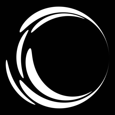 Soyut dairesel, ışıyan tasarım elemanı vektörü - stok vektör illüstrasyonu, kırpma sanatı grafikleri