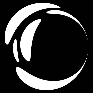 Soyut dairesel, ışıyan tasarım elemanı vektörü - stok vektör illüstrasyonu, kırpma sanatı grafikleri