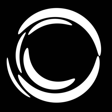 Soyut dairesel, ışıyan tasarım elemanı vektörü - stok vektör illüstrasyonu, kırpma sanatı grafikleri