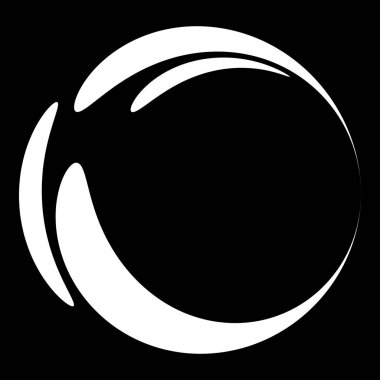 Soyut dairesel, ışıyan tasarım elemanı vektörü - stok vektör illüstrasyonu, kırpma sanatı grafikleri