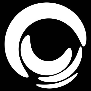 Soyut dairesel, ışıyan tasarım elemanı vektörü - stok vektör illüstrasyonu, kırpma sanatı grafikleri