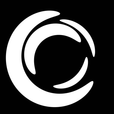 Soyut dairesel, ışıyan tasarım elemanı vektörü - stok vektör illüstrasyonu, kırpma sanatı grafikleri