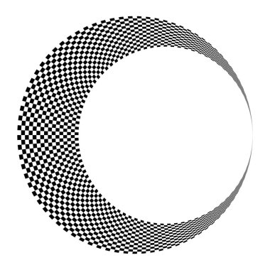 Soyut dairesel, ışıyan tasarım elemanı vektörü - stok vektör illüstrasyonu, kırpma sanatı grafikleri