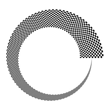 Soyut dairesel, ışıyan tasarım elemanı vektörü - stok vektör illüstrasyonu, kırpma sanatı grafikleri