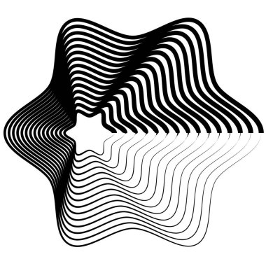 Soyut dairesel, ışıyan tasarım elemanı vektörü - stok vektör illüstrasyonu, kırpma sanatı grafikleri