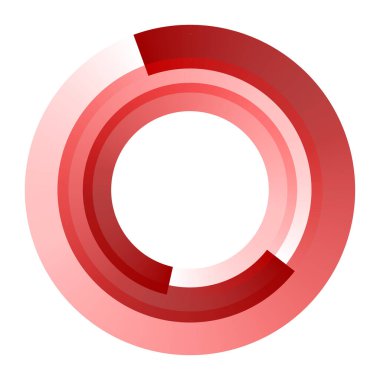 Soyut dairesel, ışıyan tasarım elemanı vektörü - stok vektör illüstrasyonu, kırpma sanatı grafikleri