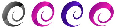 Spiral, girdap, girdap ve girdap tasarım elementi - stok vektör illüstrasyonu, klip- sanat grafikleri