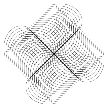 Kesişen çizgileri ve çizgileri olan geometrik dokuma ögesi. Soyut kafes, ızgara, kafes ve pleksus çizimi