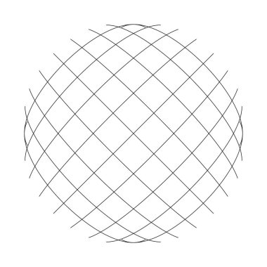 Kesişen çizgileri ve çizgileri olan geometrik dokuma ögesi. Soyut kafes, ızgara, kafes ve pleksus çizimi