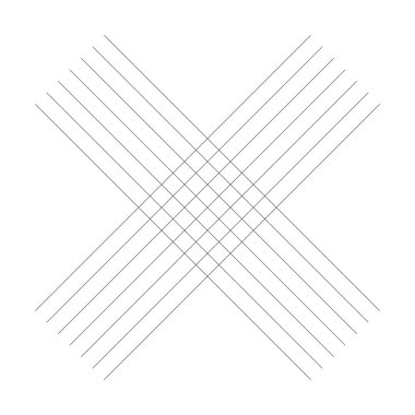 Kesişen çizgileri ve çizgileri olan geometrik dokuma ögesi. Soyut kafes, ızgara, kafes ve pleksus çizimi