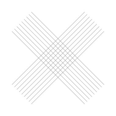 Kesişen çizgileri ve çizgileri olan geometrik dokuma ögesi. Soyut kafes, ızgara, kafes ve pleksus çizimi