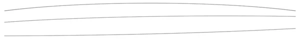 Golvend Zwaaiend Golflijnen Curvy Gebogen Stromend Opgeblazen Golvende Lijn Divider — Stockvector