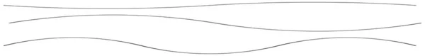 Волнистые Машущие Волновые Линии Набор Кривых Изогнутых Струящихся Размытых Элементов — стоковый вектор