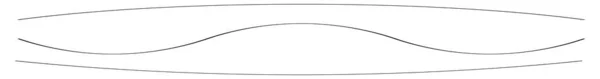 Líneas Onduladas Onduladas Onduladas Conjunto Elementos Divisores Línea Ondulados Curvos — Archivo Imágenes Vectoriales