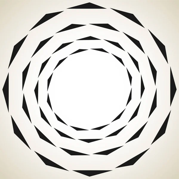 Soyut Spiral Girdap Mandala Motif Simgesi — Stok Vektör