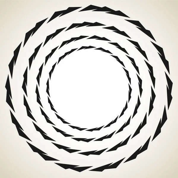 Abstrakt Spiral Virvlande Virvlande Mandala Motivikon — Stock vektor