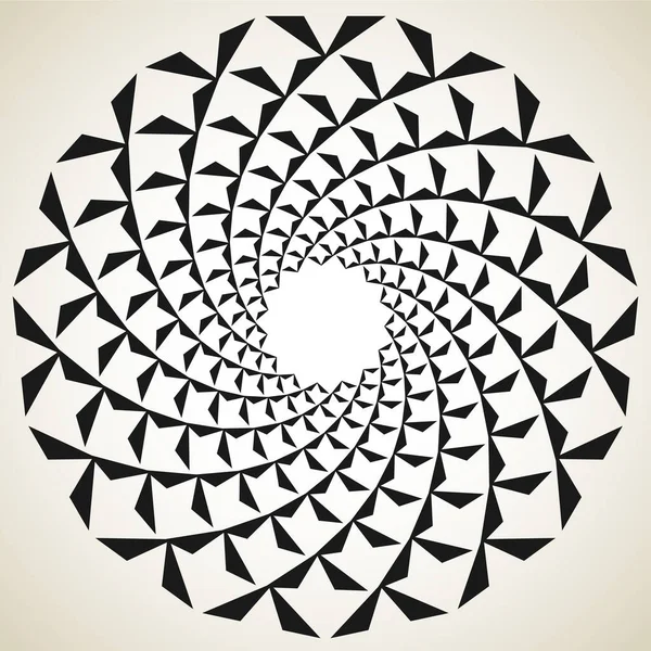 Abstract Spiral Redemoinho Twirl Mandala Ícone Motivo — Vetor de Stock