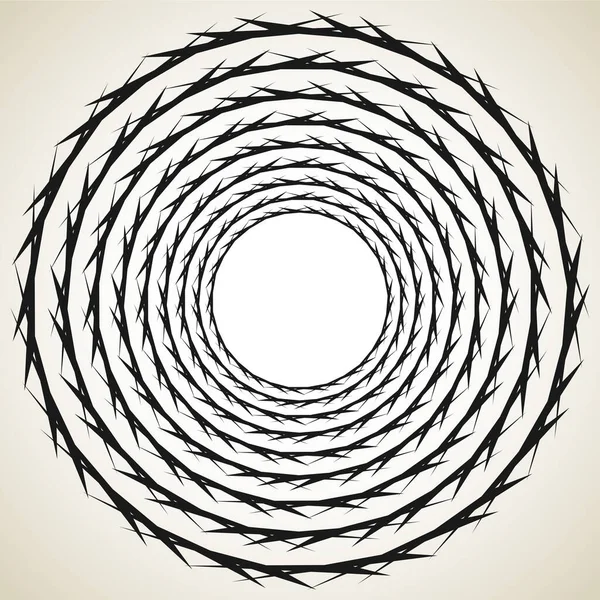 Abstrak Spiral Berputar Berputar Mandala Ikon Motif - Stok Vektor