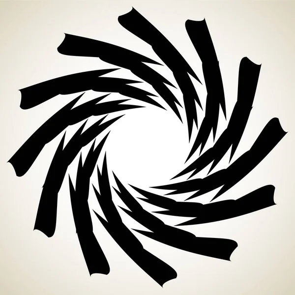 Abstrakt Spiral Virvlande Virvlande Mandala Motivikon — Stock vektor