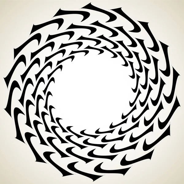 Abstract Spiral Swirl Twirl Mandala Motif Icon — Stock Vector