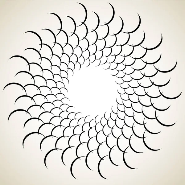 Абстрактна Спіраль Вихор Вихор Мандала Ікона Мотиву — стоковий вектор