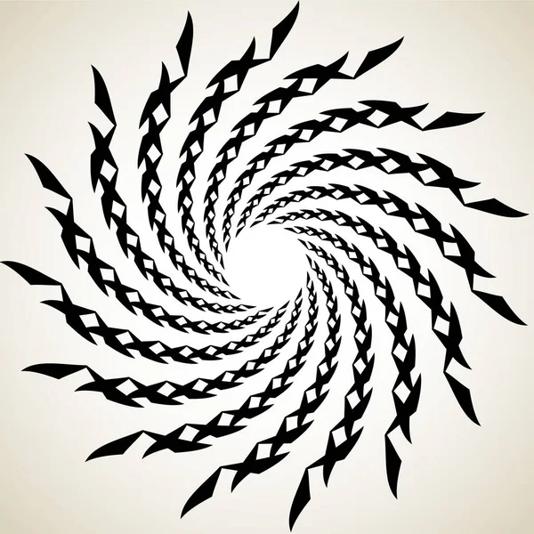 Espiral Abstracta Remolino Giro Mandala Icono Motivo — Archivo Imágenes Vectoriales