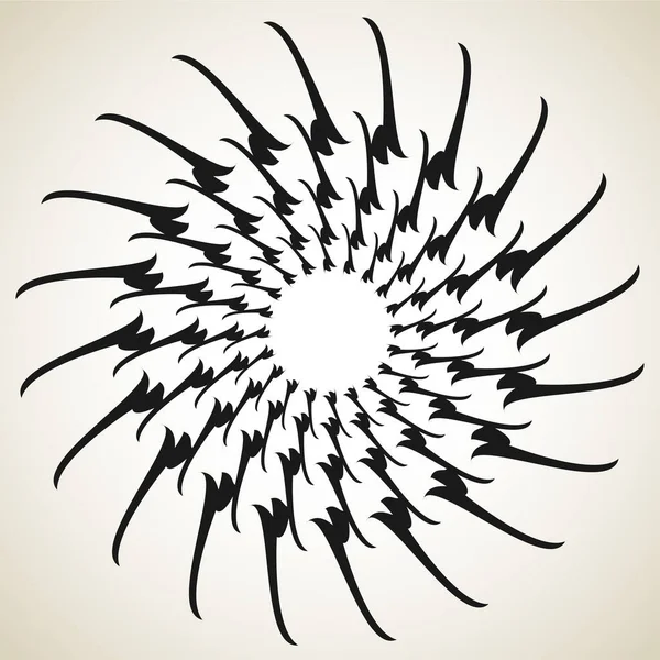 Spirale Abstraite Tourbillon Tourbillon Mandala Icône Motif — Image vectorielle
