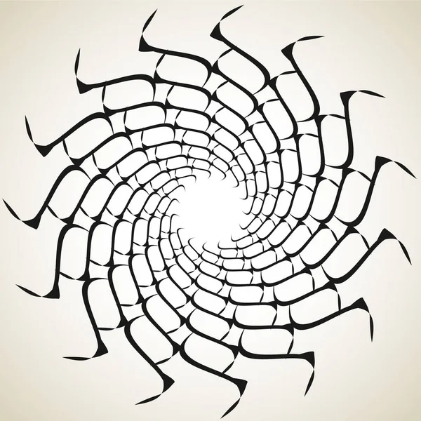 Abstract Spiral Redemoinho Twirl Mandala Ícone Motivo —  Vetores de Stock