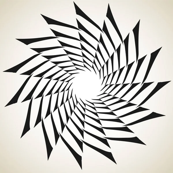 Spirale Astratta Vortice Mandala Vortice Icona Motivo — Vettoriale Stock