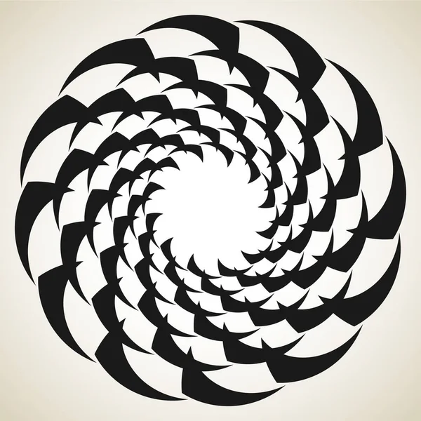 Espiral Abstracta Remolino Giro Mandala Icono Motivo — Vector de stock