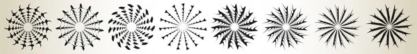 Абстрактная Спираль Соль Таль Икона Мотива Фондовая Векторная Иллюстрация Клип — стоковый вектор