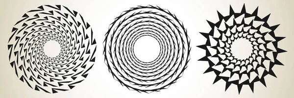 Spirale Astratta Vortice Mandala Vortice Icona Motivo Illustrazione Vettoriale Stock — Vettoriale Stock