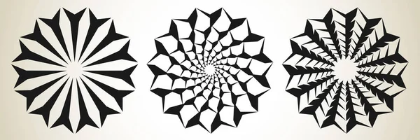 Spirale Abstraite Tourbillon Tourbillon Mandala Icône Motif Illustration Vectorielle Stock — Image vectorielle