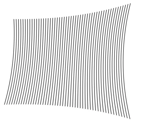 Wellenförmige Geschwungene Parallellinien Wellenförmige Verschnörkelte Streifen Aktienvektorillustration Clip Art Grafiken — Stockvektor