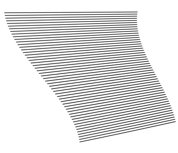 Ondeggianti Ondulate Linee Parallele Sinuose Undulate Strisce Contorte Illustrazione Vettoriale — Vettoriale Stock