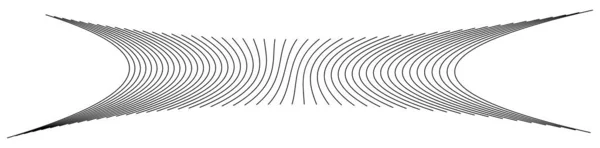 Ondulado Ondulando Curvas Linhas Paralelas Undulate Squiggle Stripes Ilustração Vetor —  Vetores de Stock