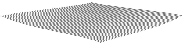 Wellenförmige Geschwungene Parallellinien Wellenförmige Verschnörkelte Streifen Aktienvektorillustration Clip Art Grafiken — Stockvektor