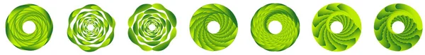 Abstrakcyjny Krąg Geometryczny Element Konstrukcji Pierścienia Okrągły Koncentryczny Krąg Wirować — Wektor stockowy