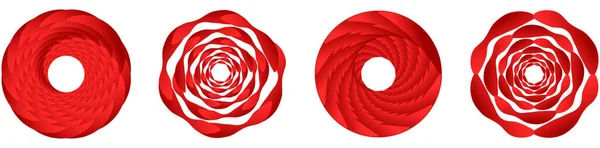 Abstrakter Geometrischer Kreis Ring Gestaltungselement Kreisförmig Konzentrisch Wirbel Wirbel Spiral — Stockvektor