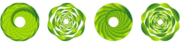 Abstrakcyjny Krąg Geometryczny Element Konstrukcji Pierścienia Okrągły Koncentryczny Krąg Wirować — Wektor stockowy