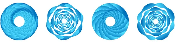 Abstraktní Geometrický Kruh Kruhový Konstrukční Prvek Kruhový Soustředný Kruh Vír — Stockový vektor
