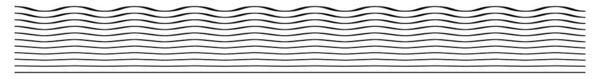Хвиляста Хвиляста Зигзагоподібна Хрестоподібна Лінія Стрічковий Елемент Широко Стокова Векторна — стоковий вектор