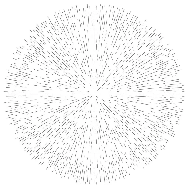 Радіальний Випромінювальний Круглий Концентричний Лінії Векторний Елемент — стоковий вектор