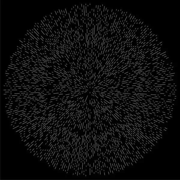 Радіальний Випромінювальний Круглий Концентричний Лінії Векторний Елемент — стоковий вектор