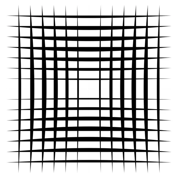 Irregular Grid Mesh Random Lines Squares Lattice Grating Trellis Plexus — Stock Vector